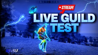 🛑FREE FIRE LIVE GUILD TEST 👽 Garena Free Fire ‪Sooneeta UnGraduateGamer freefire guildtest [upl. by Notaek]