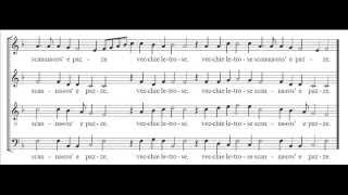 Willaert  Vecchie letrose villanella  score [upl. by Eletnahs]