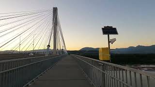 July 042024 Biking at Port Mann Bridge from East to West BC Canada [upl. by Sibylle438]