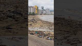 🇲🇽 ASI QUEDO LA PLAYA PAPAGAYO acapulco tormenta lluvias2024 huracan lluvia guerrero [upl. by Anderea]