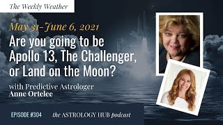 WEEKLY ASTROLOGICAL WEATHER May 31 June 6 2021 w Astrologer Anne Ortelee [upl. by Jackquelin]