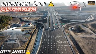 Auto put Ruma  Šabac dronom otvaranje u subotu 14102023 dronevideo [upl. by Chivers]