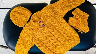 Baby boys sweater set knitting  baby set knitting  knitting pattern  sweater design ✅ [upl. by Sudnor]