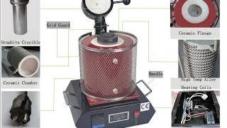 110V 3Kg Digital Automatic Melting Furnace For Melt Scrap Silver amp Gold Jewelry [upl. by Vince655]