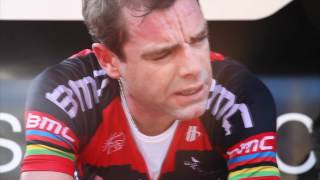 A video portrait of Cadel Evans during the time trial warmup at the Tirreno Adriatico [upl. by Soluk833]