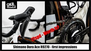 Shimano Dura Ace R9270  first impressionsis it worth the upgrade [upl. by Hayimas]