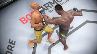 UFC Fight Night  Anderson Silva vs Uriah Hall Full Fight Highlights  UFC Middleweight UFC 4 [upl. by Arikahs]