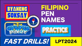 GenEd Review  Gurong Pinoy  PEN NAMES  FAST DRILLS [upl. by Huldah]