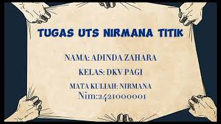 Tugas UTS Nirmana Titik 2D DKV Semester 1 Digital ADINDA ZAHARA [upl. by Naejamron90]