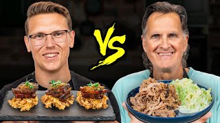 Gen Z vs Millennial vs Boomer Cooking Challenge ft Links Dad [upl. by Hoxsie]