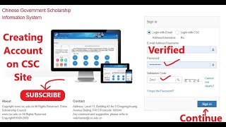 Chinese Government Scholarship 2022 account creation procedure  How to Create CSC Account [upl. by Virge142]