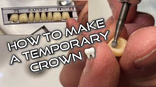 How to make a Temporary Tooth 🦷 Crown at home 🏠 [upl. by Meluhs414]