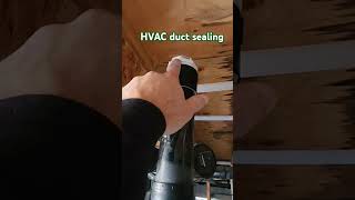 HVAC duct sealing hvac hvaclife [upl. by Nylirrej241]