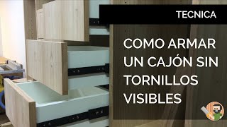 COMO HACER CAJONES SIN TORNILLOS VISIBLES [upl. by Slohcin]