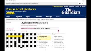 Guardian Cryptic Crossword Monday 29 April 2024 [upl. by Alica]