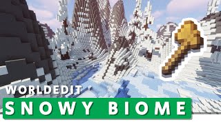 Minecraft Worldedit Tutorial ⛏️ How to Make a Snowy Biome With Worldedit [upl. by Nirrej240]