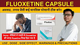 fluoxetine capsules ip 20 mg in hindi  fludac 20 mg capsule  flunil 20 mg capsule [upl. by Lalaj]