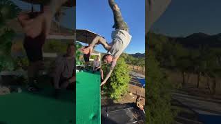 An Epic Trampoline fail📷Trampwall1 [upl. by Etnauj]