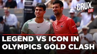 Fan Frenzy Over Epic Tennis Clash  Novak Djokovic Vs Carlos Alcaraz I Paris Olympics  Serbia Spain [upl. by Elstan]