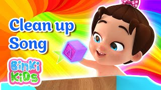 Clean Up Song  Binkikids Nursery Rhymes amp Kids Songs [upl. by Ruford604]