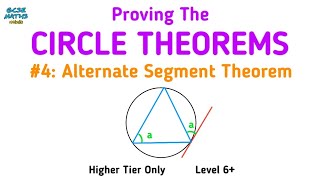 Circle Theorems Proof 4 Proving The Alternate Segment Theorem  GCSE Maths Help [upl. by Ecnerrot]