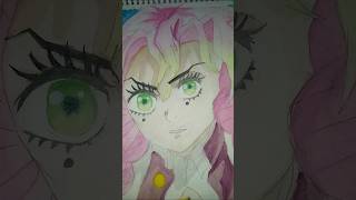 Mitsuri  Demon Slayer  season 4  drawing demonslayer drawing [upl. by Raphaela]