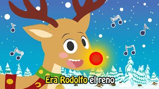 🎵🎅 El KARAOKE de la canción RODOLFO EL RENO 🦌🎄 [upl. by Knepper]