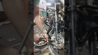 Bajaj discover disc caliper feting youtube shorts bikerepair foryou public vairalshort [upl. by Ahsinev]