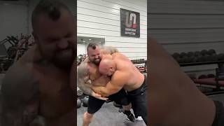 Eddie Hall and Brian Shaw Get into it [upl. by Cosetta]