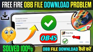 FREE FIRE OBB FILE DOWNLOAD PROBLEM  How To Download Free Fire  Normal Free Fire Download Link [upl. by Aicssej203]