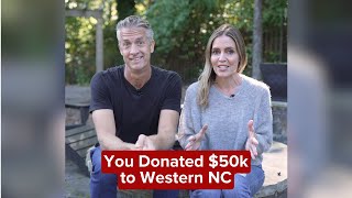 You Donated 50k to Western NC [upl. by Namor]