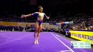 LSU gymnast Haleigh Bryant on floor vs Kentucky [upl. by Euseibbob644]