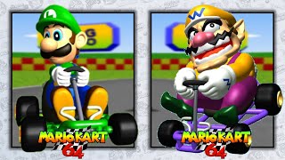 Mario Kart 64  Luigi amp Wario Voice Clips [upl. by Lindy]