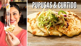 HOW TO MAKE PUPUSAS amp CURTIDO Healthy amp Delicious [upl. by Savil]