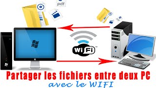 Comment mettre deux Pc en Réseau et Partager les fichiers via le WiFi [upl. by Gawen317]