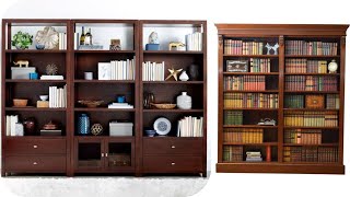 40 Wooden bookcase designs  Bookshelf design ideas  Modern bookshelf Antique book shelf [upl. by Atteve]