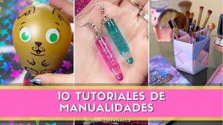 10 ideas de manualidades super originales [upl. by Sirraj]