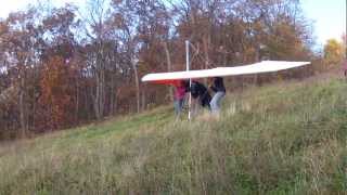 Hang Glider launches from Mountain top in Weiser State Forest Elizabethville PA [upl. by Ayit614]