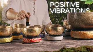 Remove Negative Energy  Powerful 1 Hour Tibetan Singing Bowls  Perfect for Meditation and Healing [upl. by Hanonew]