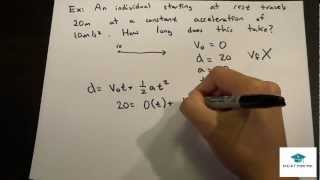 Physics Lecture Uniform Acceleration Motion [upl. by Rakel124]