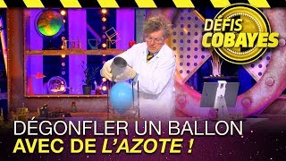 Dégonfler un ballon avec de lazote  Défis Cobayes  France 4 [upl. by Rodmur74]