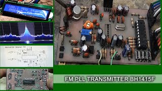 PLL FM Verici BH1415F PLL Devresi  PLL TRANSMITTER WITH BH1415F [upl. by Marlie]