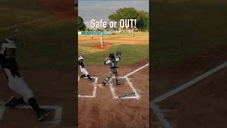 Safe or Out What do you think safeorout 10u baseball proedgebaseball youth beisbol minors [upl. by Dash416]