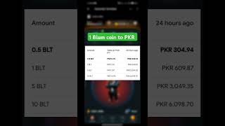 BLUM coin price prediction to PKR Blum coin price prediction today blum blumcrypto [upl. by Inavihs358]