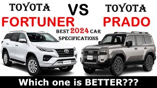 ALL NEW 2024 Toyota FORTUNER Vs ALL NEW 2024 Toyota LAND CRUISER PRADO  Full Comparison [upl. by Edmonda]