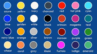 Names Of Colors  List Of Colors In English [upl. by Leuname173]