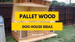 50 Creative Pallet Wood Dog House Ideas for Home [upl. by Schonfeld]