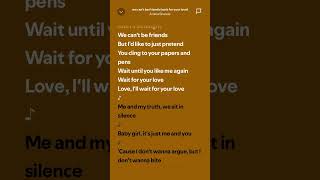 Ariana Grande  we can’t be friends wait for your love Lyrics trending viral shorts [upl. by Auhsohey]