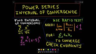 ❖ Power Series  Finding the Interval of Convergence ❖ [upl. by Noiz]