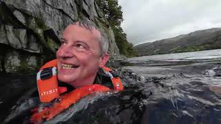 Black sands bodyboarding then SUP Llyn Gwynant with cliff jumping [upl. by Htebiram]